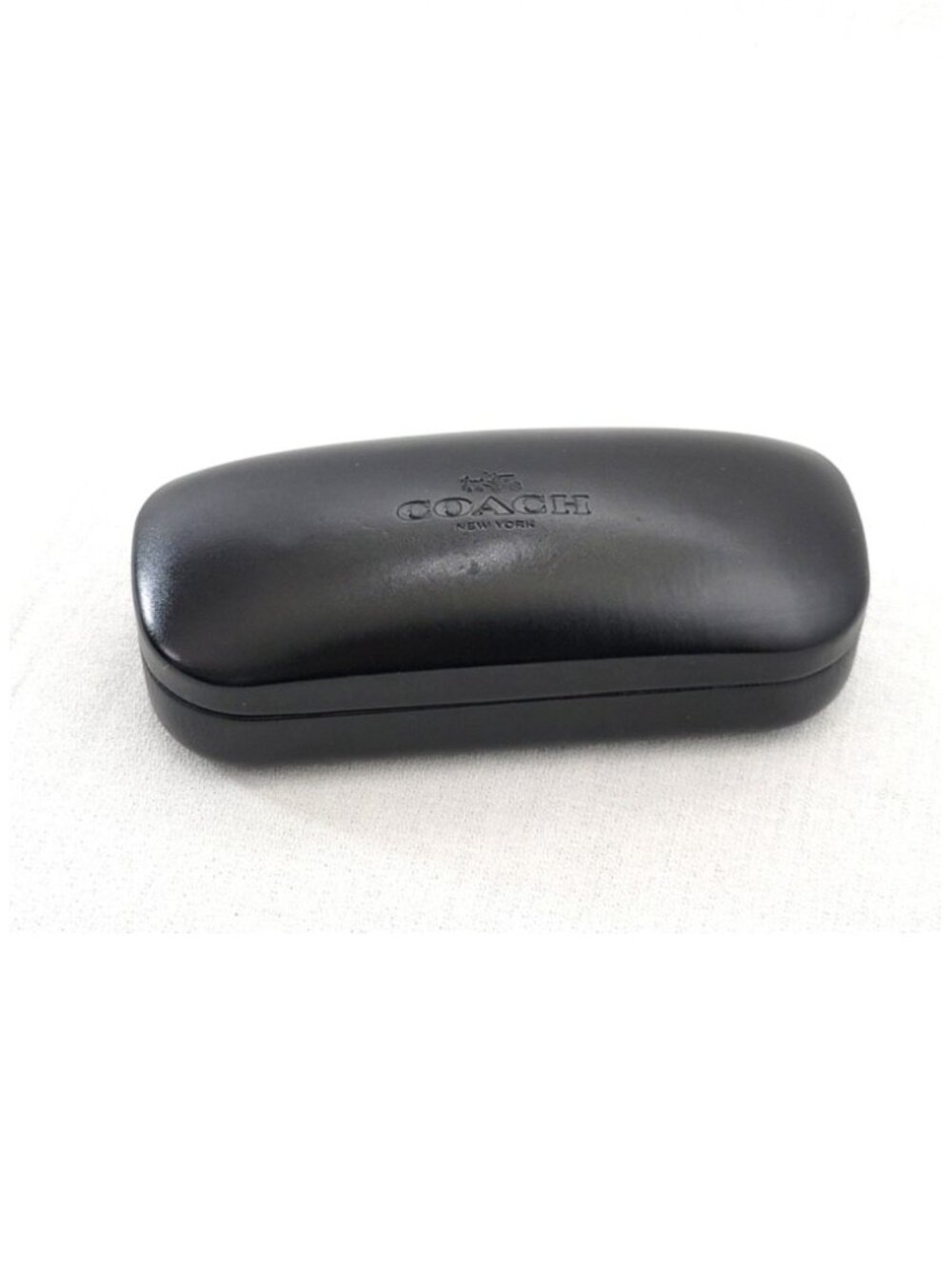 COACH New York Black Hard Clamshell Sunglasses Eyeglass Case 6.5"